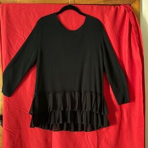 Halogen Classic Black Knit Top